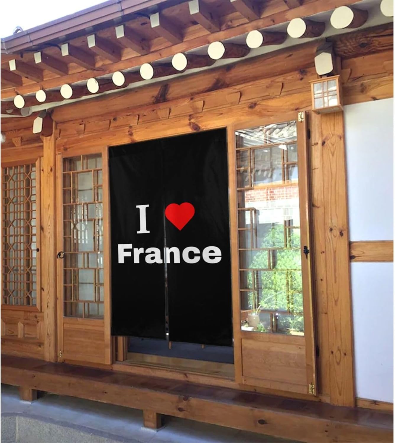 I Love France Blackout Curtains for Doorways