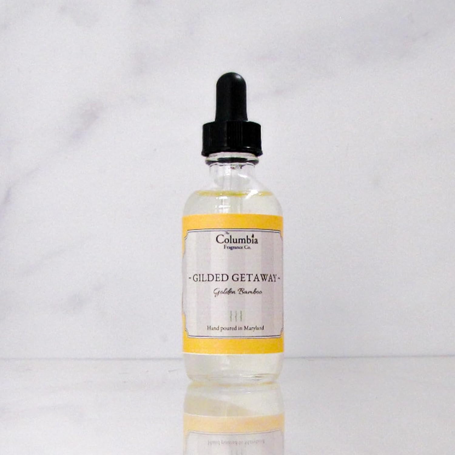 Columbia Gilded Getaway Reed Diffuser Oil 2oz Golden Bamboo Scent