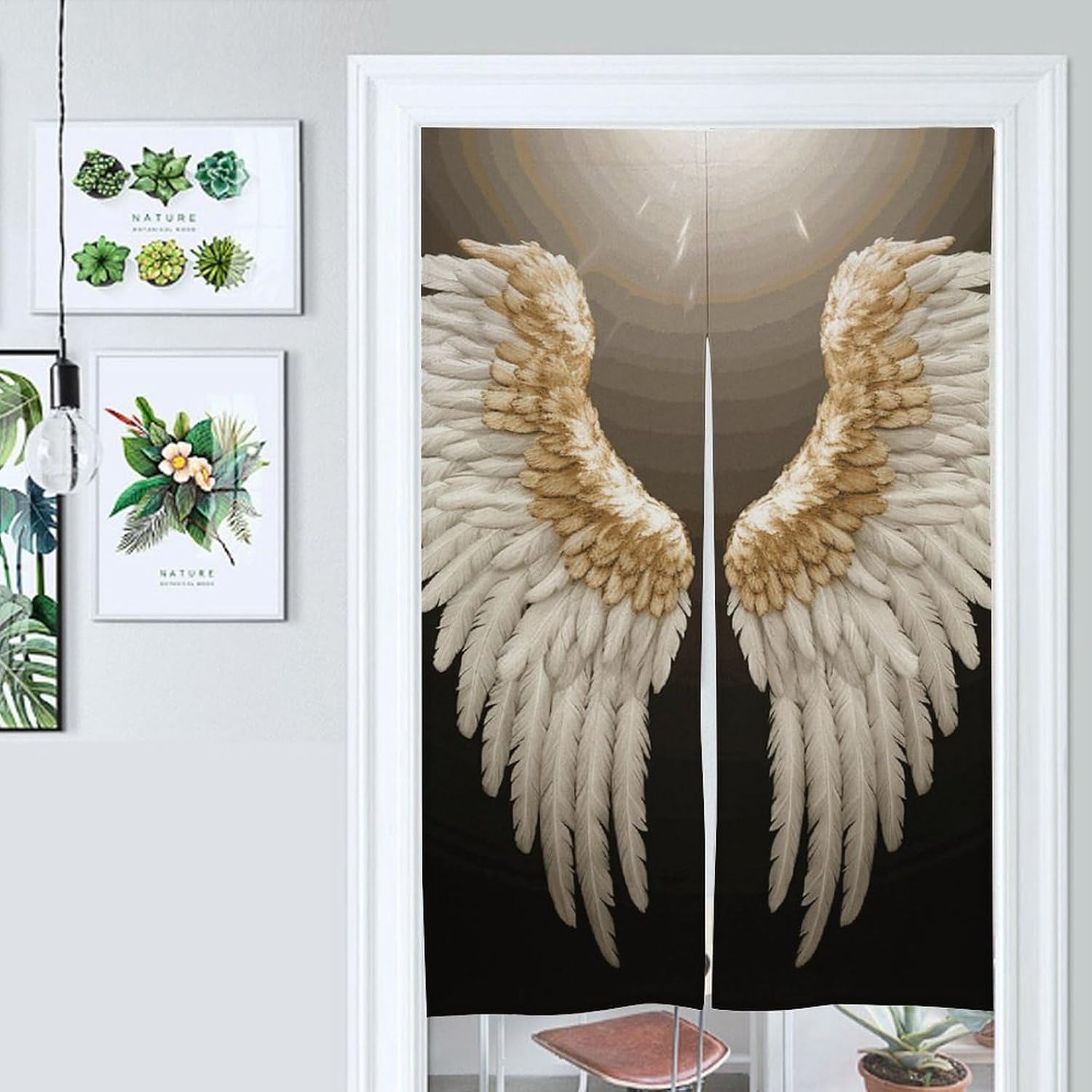 Angel Wing Door Cover Curtain 57 X 17 Inches