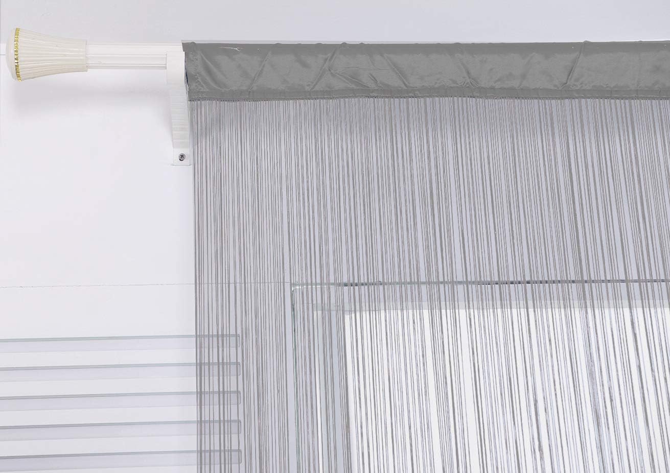 Spaghetti String Curtains Door Privacy Panel Grey