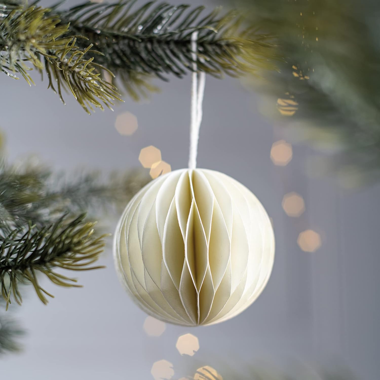Primitives by Kathy Cream Ball Ornament