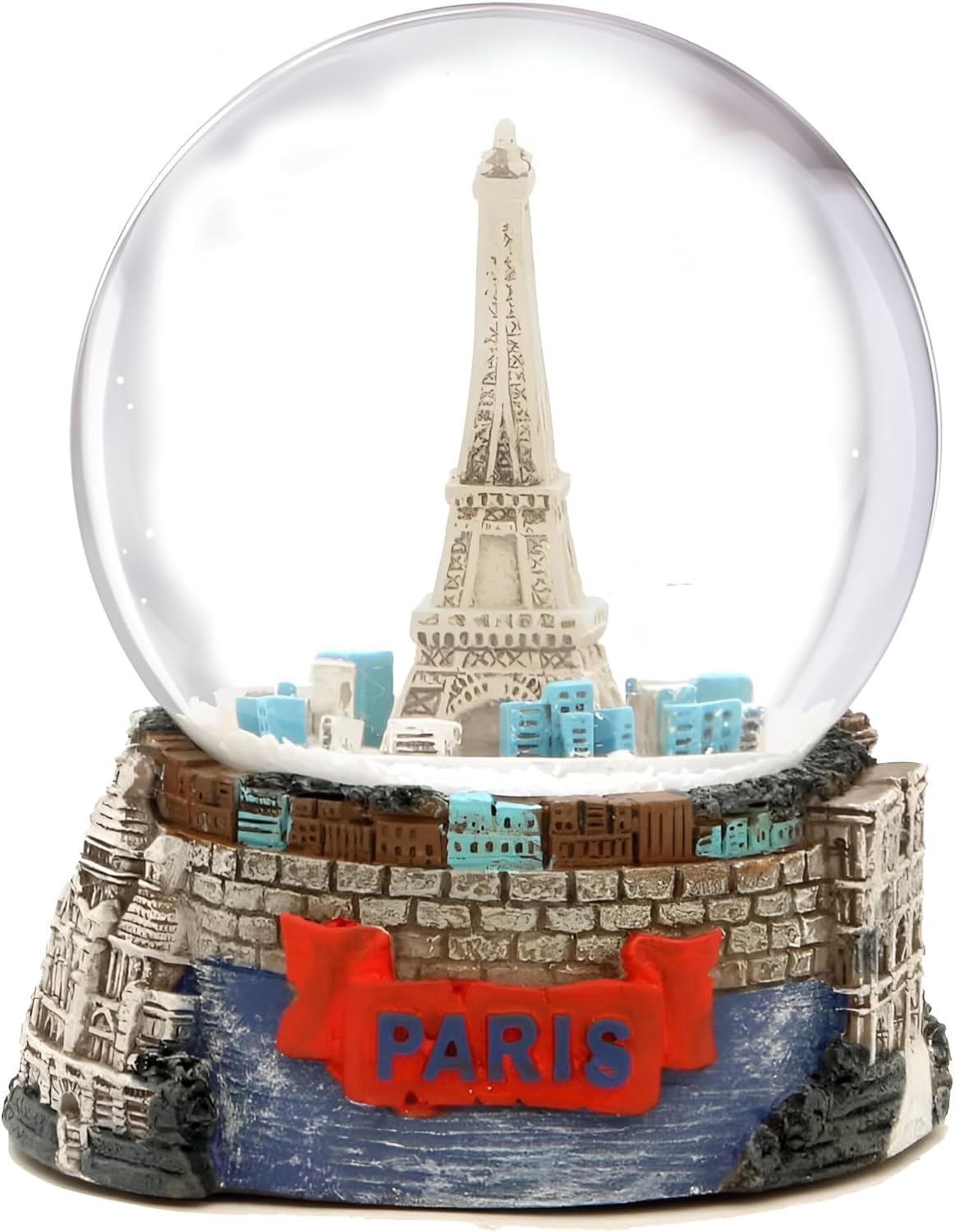 Paris Eiffel Tower Snow Globe Decor 35 Inches Tall
