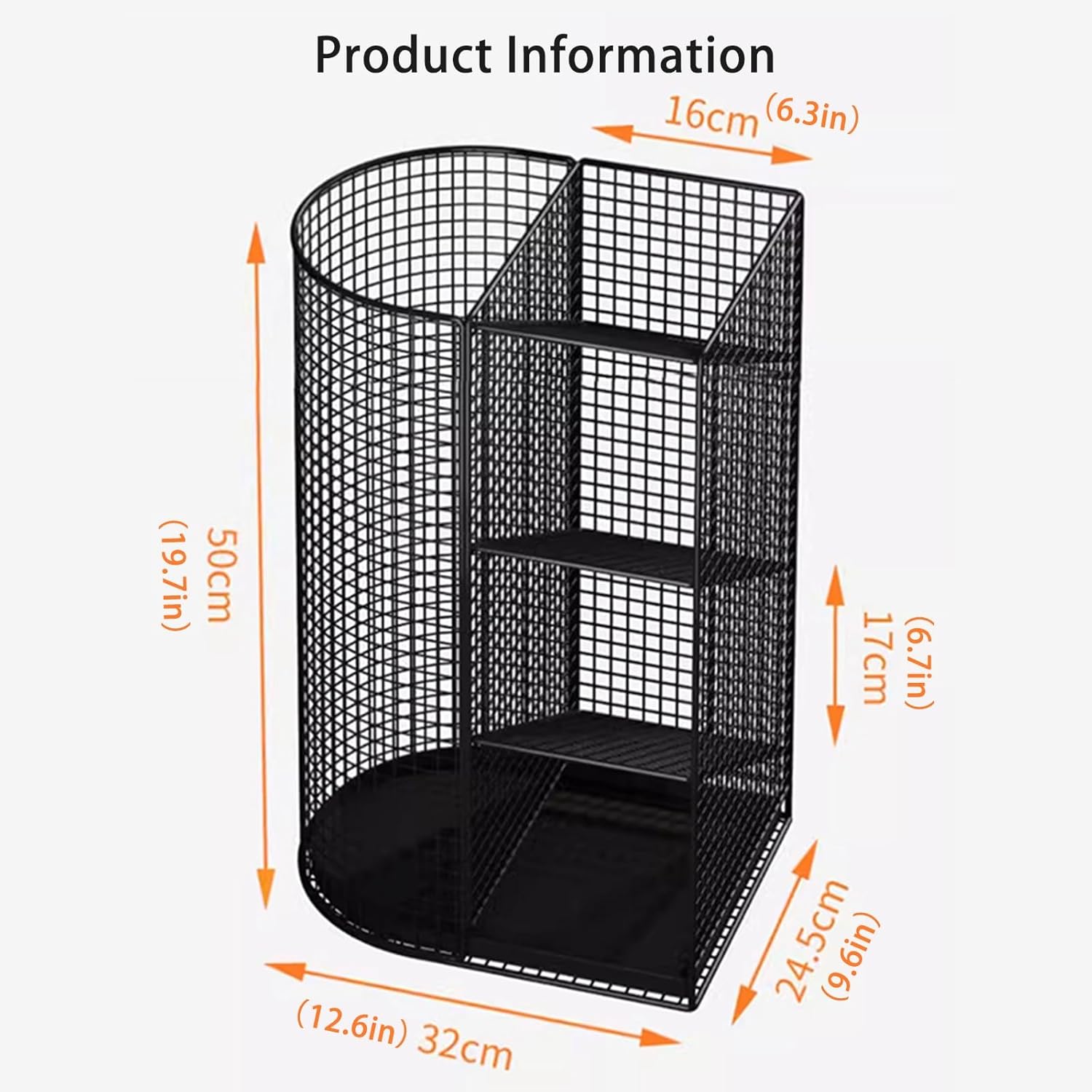 Sturdy Metal Umbrella Stand with Drip Tray for Entryway