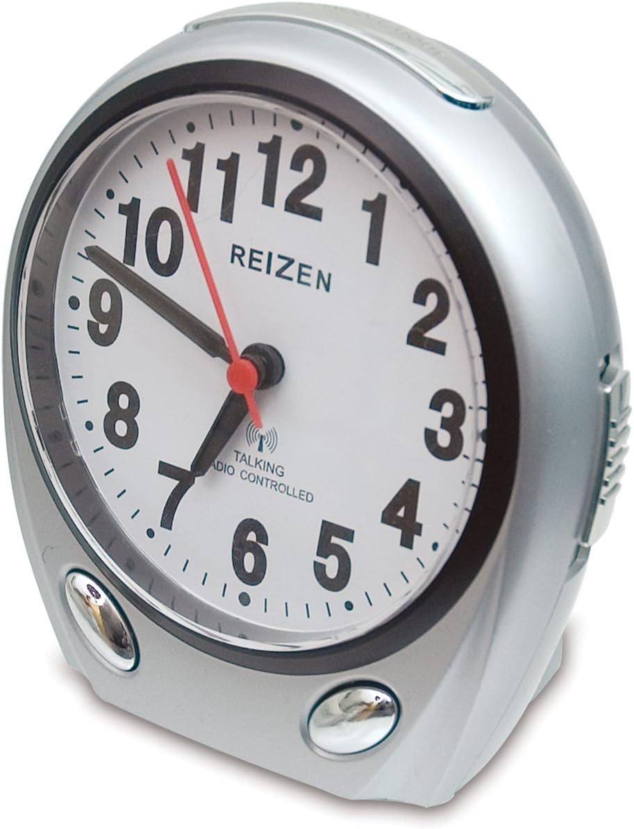 Talking Atomic Analog Alarm Clock with Snooze
