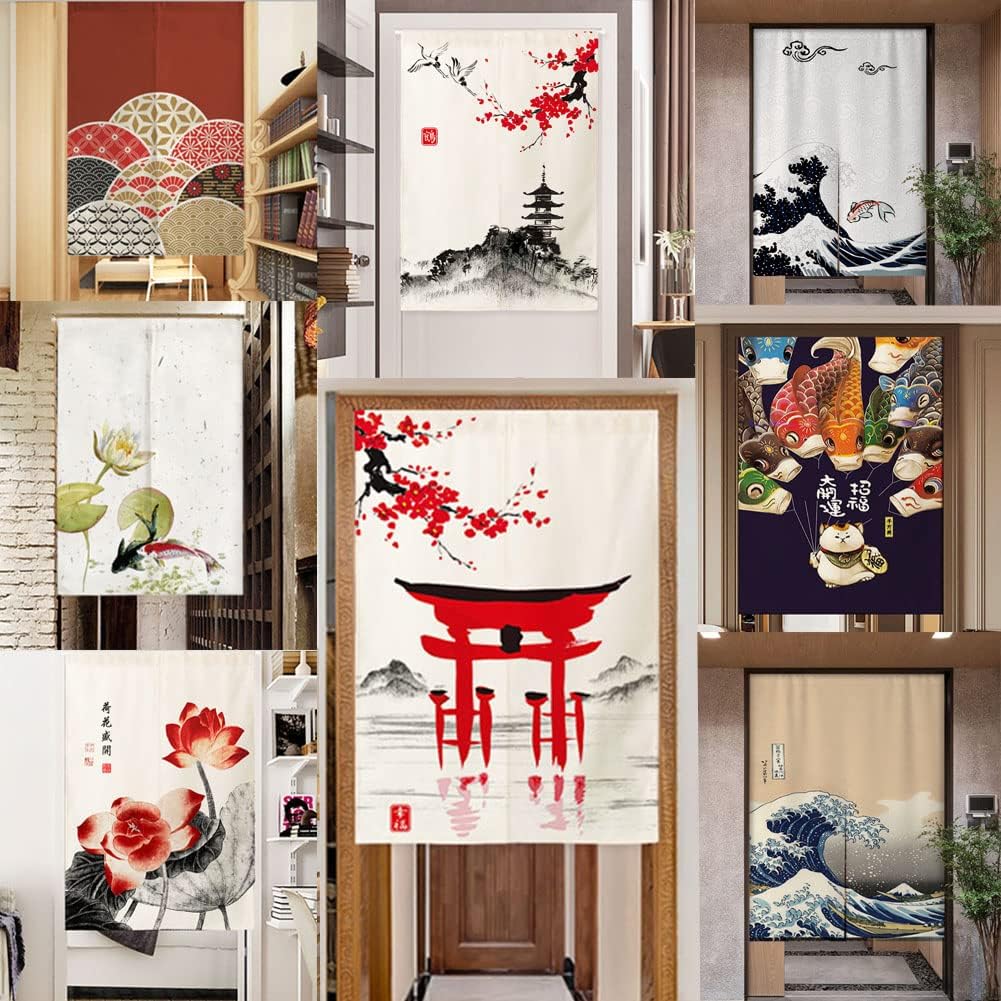 YMAIFUI Japanese Noren Doorway Curtain Tapestry 315 x 472
