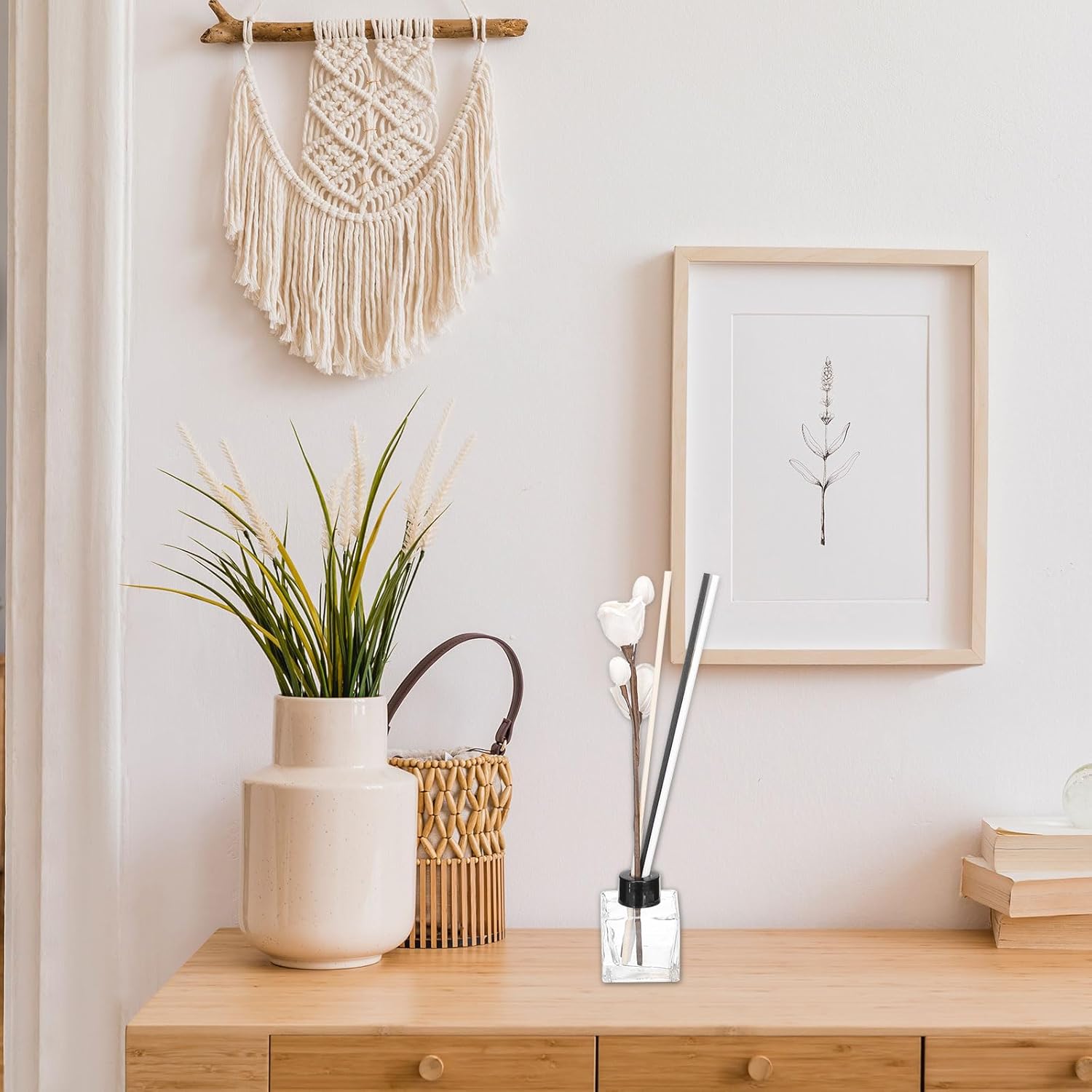 Uxcell 102Pcs Reed Diffuser Sticks Set for Home Hotel Office