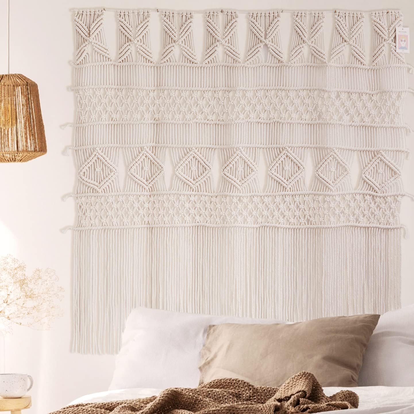 Flber Macrame Wall Hanging Curtains Boho Decor