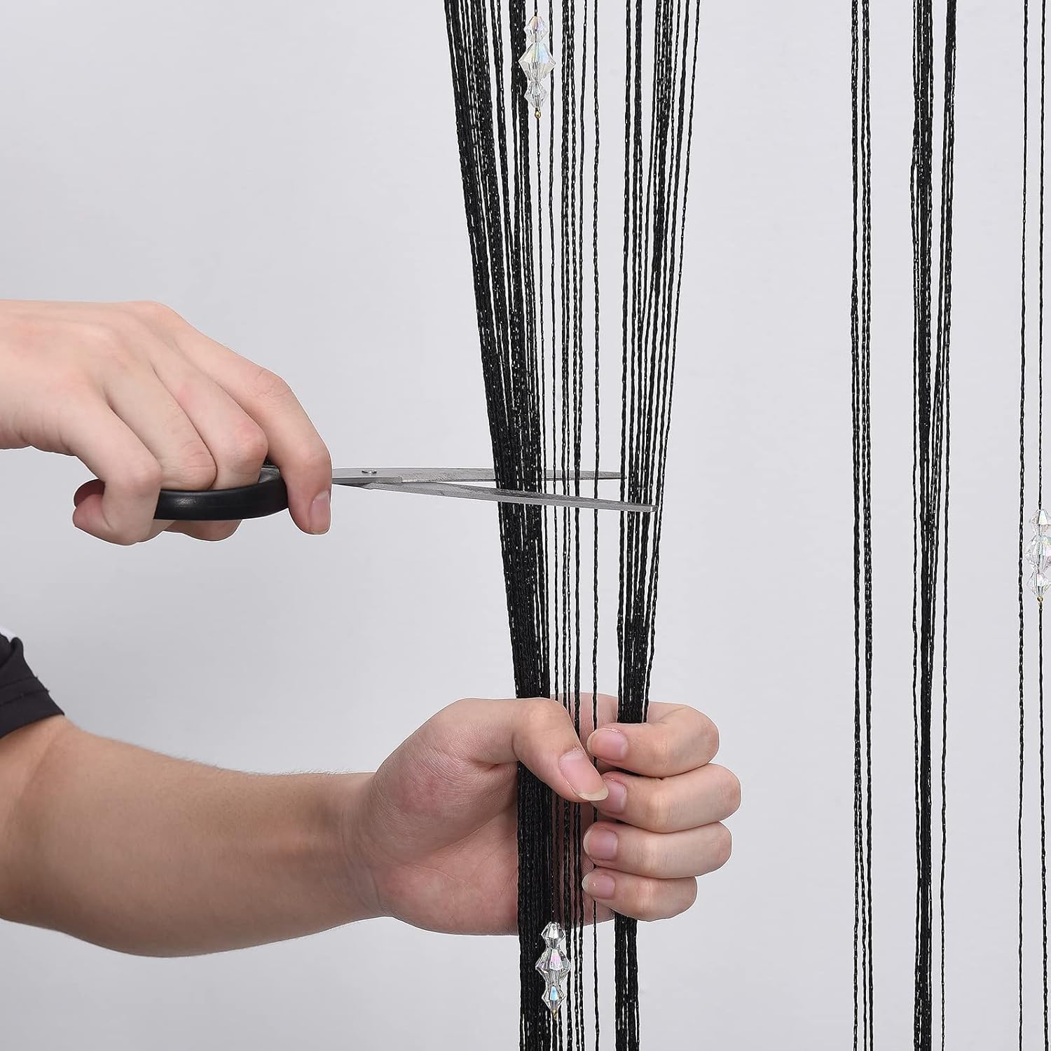 DULRLLY Door String Curtain with Sparkle Beads