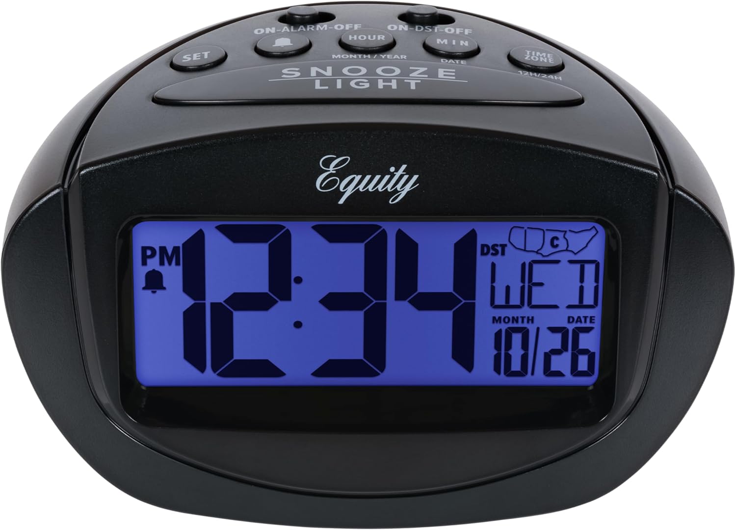 Equity by La Crosse 31022 Insta-Set LCD Alarm Clock