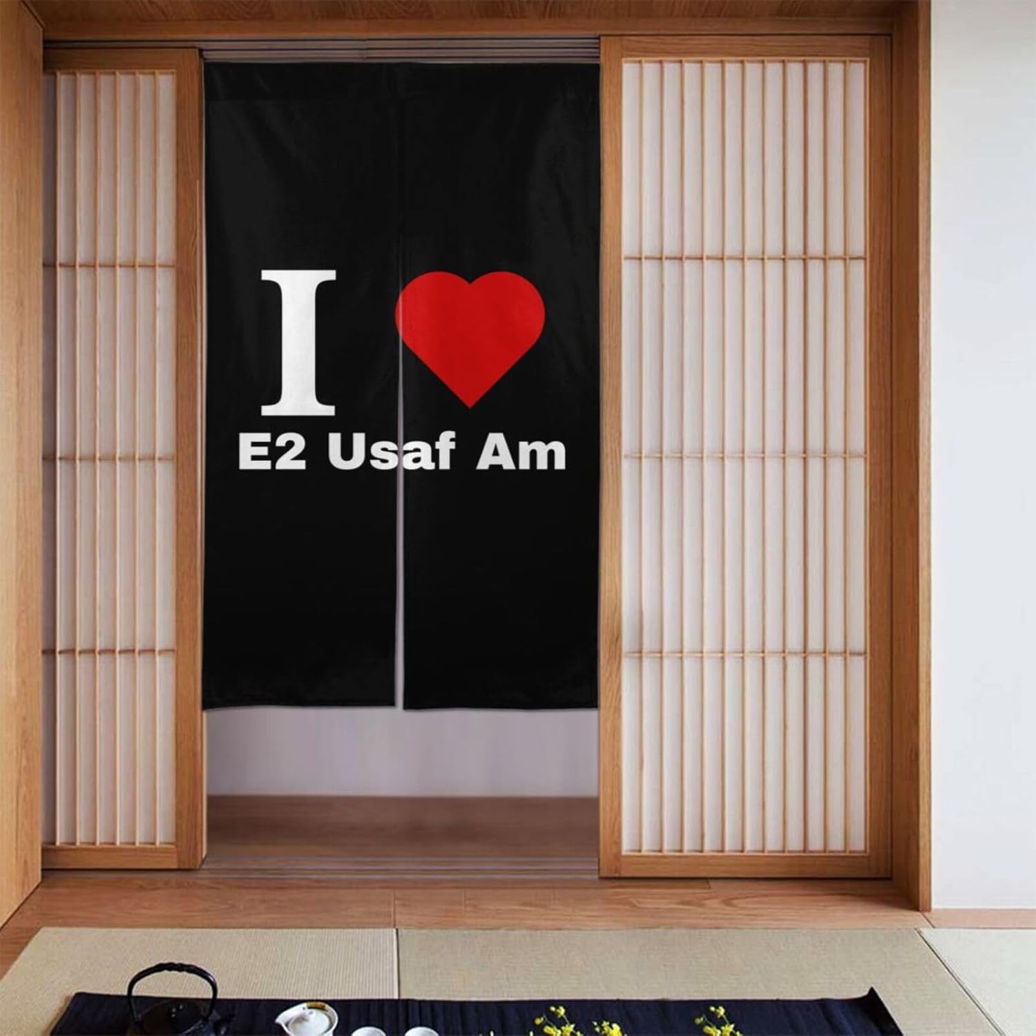 I Love E2 USAF Blackout Curtains 34x56in Door Panels