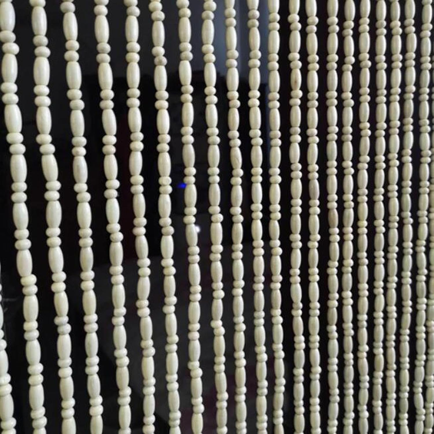 Natural Wood Beaded Curtain - Handmade 70 Strands 140x210cm