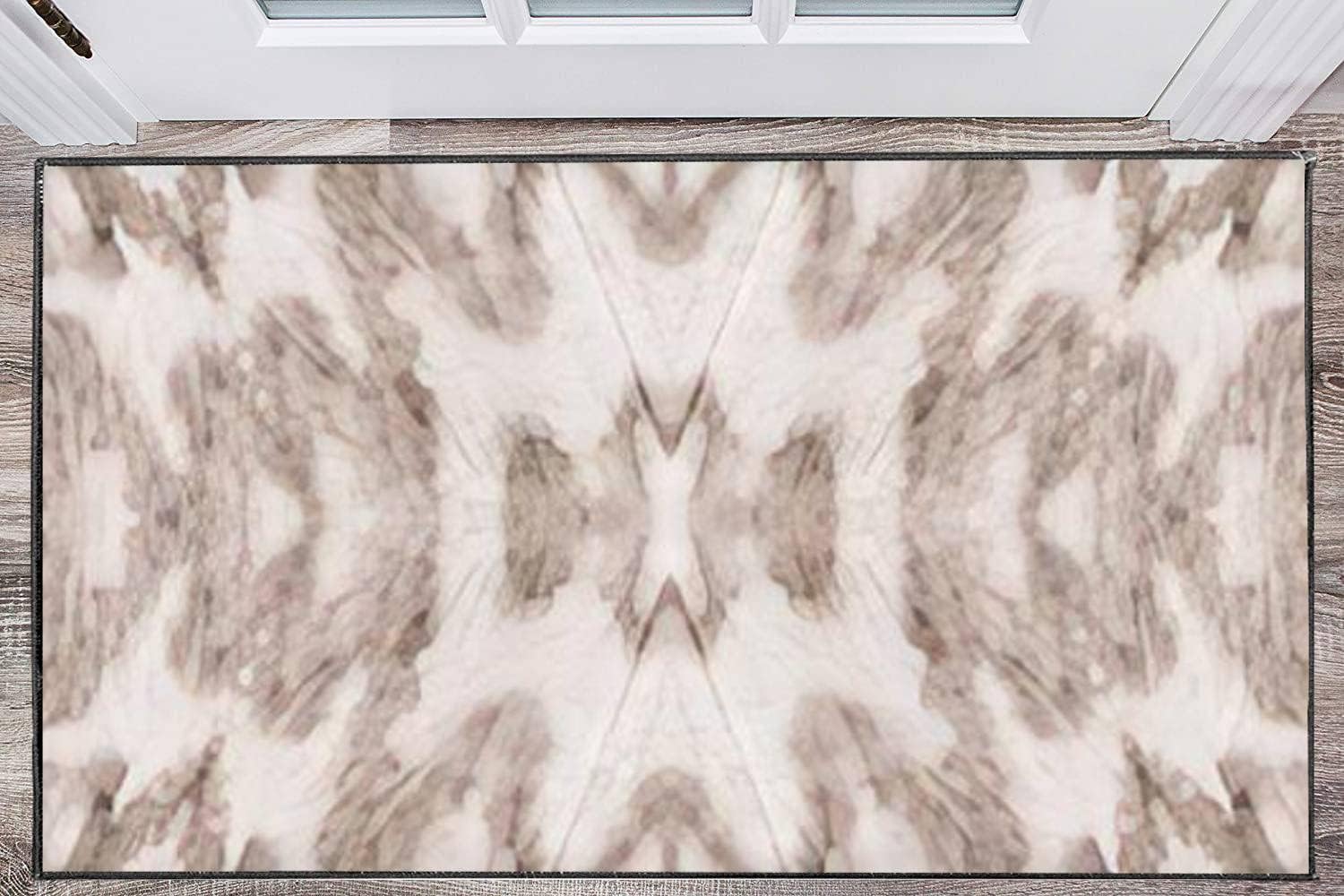 Modern 3D Area Rug With Abstract Bohemian Stripe Mauve Design
