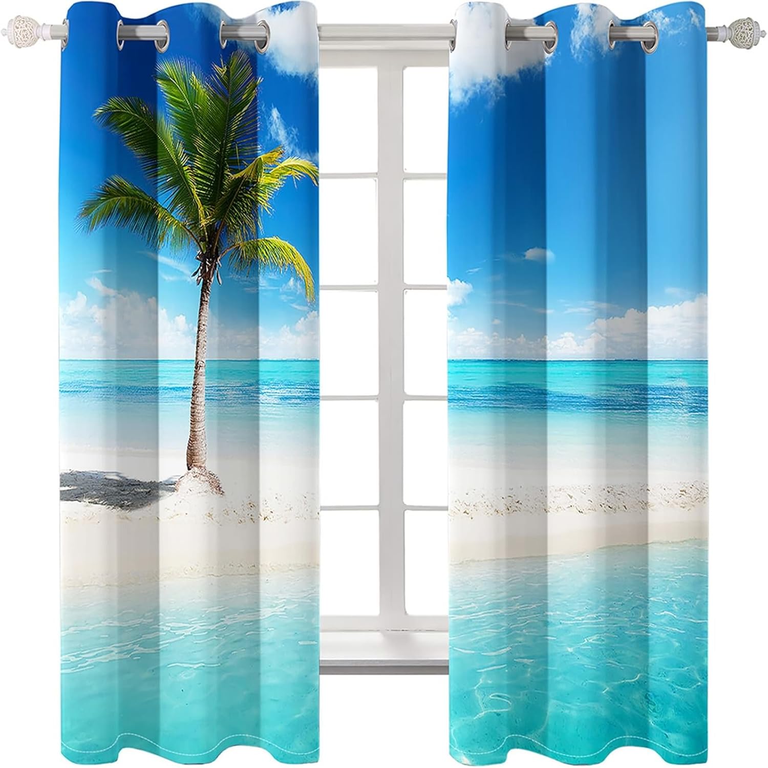 Lirzxin Blackout Curtains 2 Panels 54x108 Inch Eyelet Top