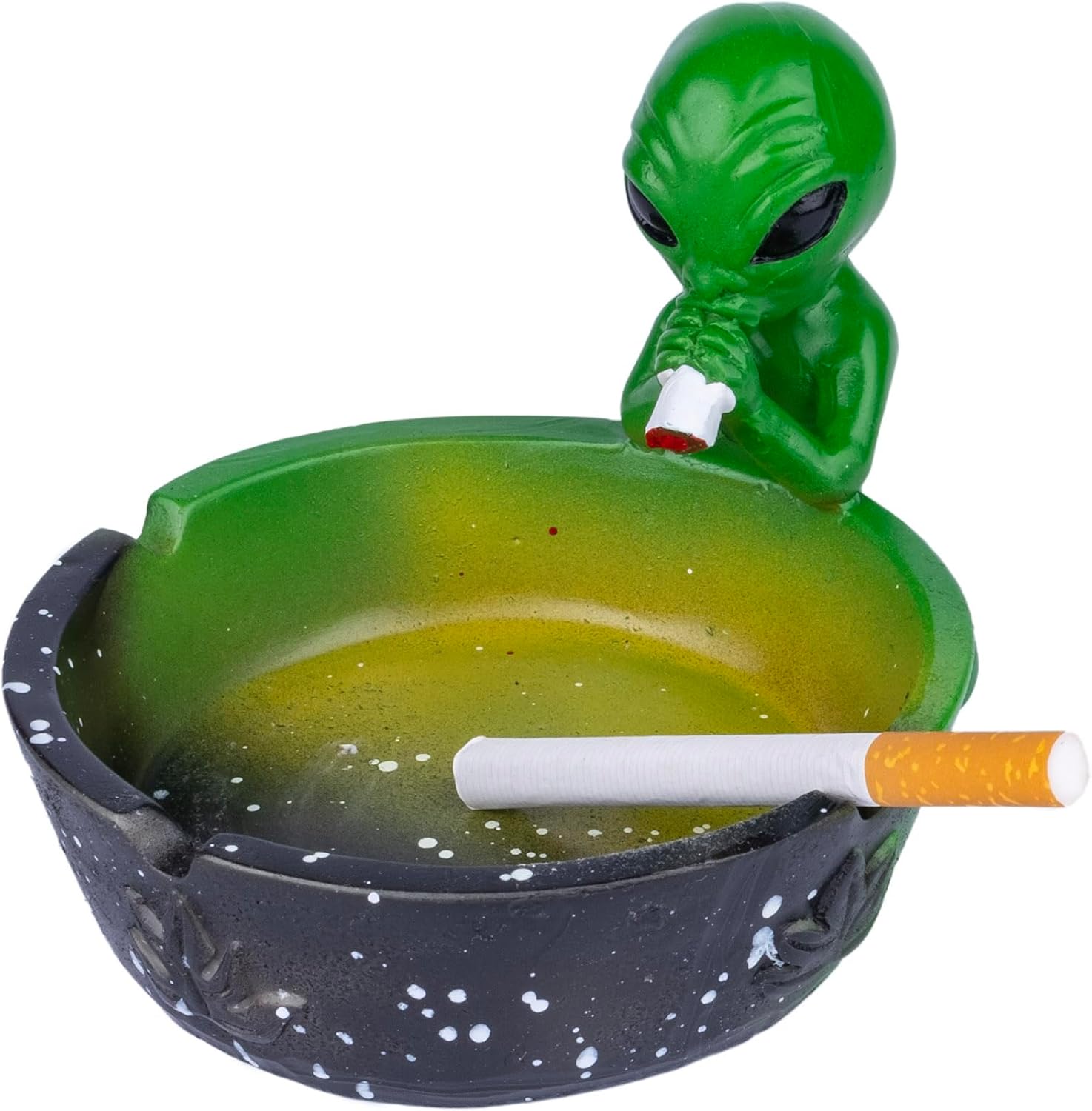 512 Inch Outdoor Alien Ashtray Green