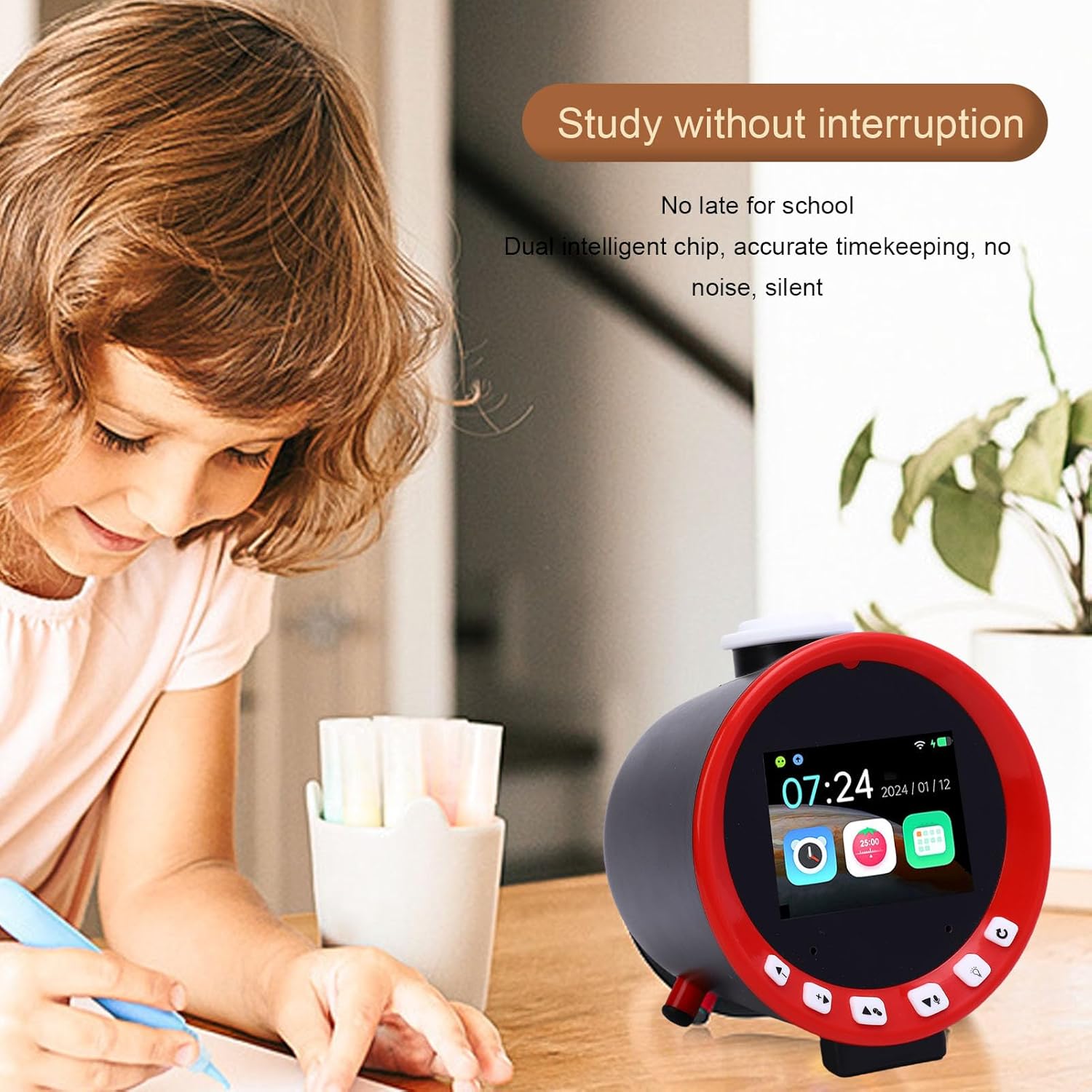 AI Smart Alarm Clock with Early Learning and Weather Display