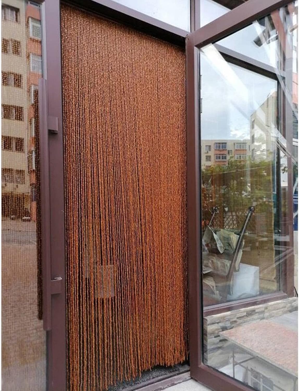 Bamboo Beaded Curtain for Doorways and Room Dividers