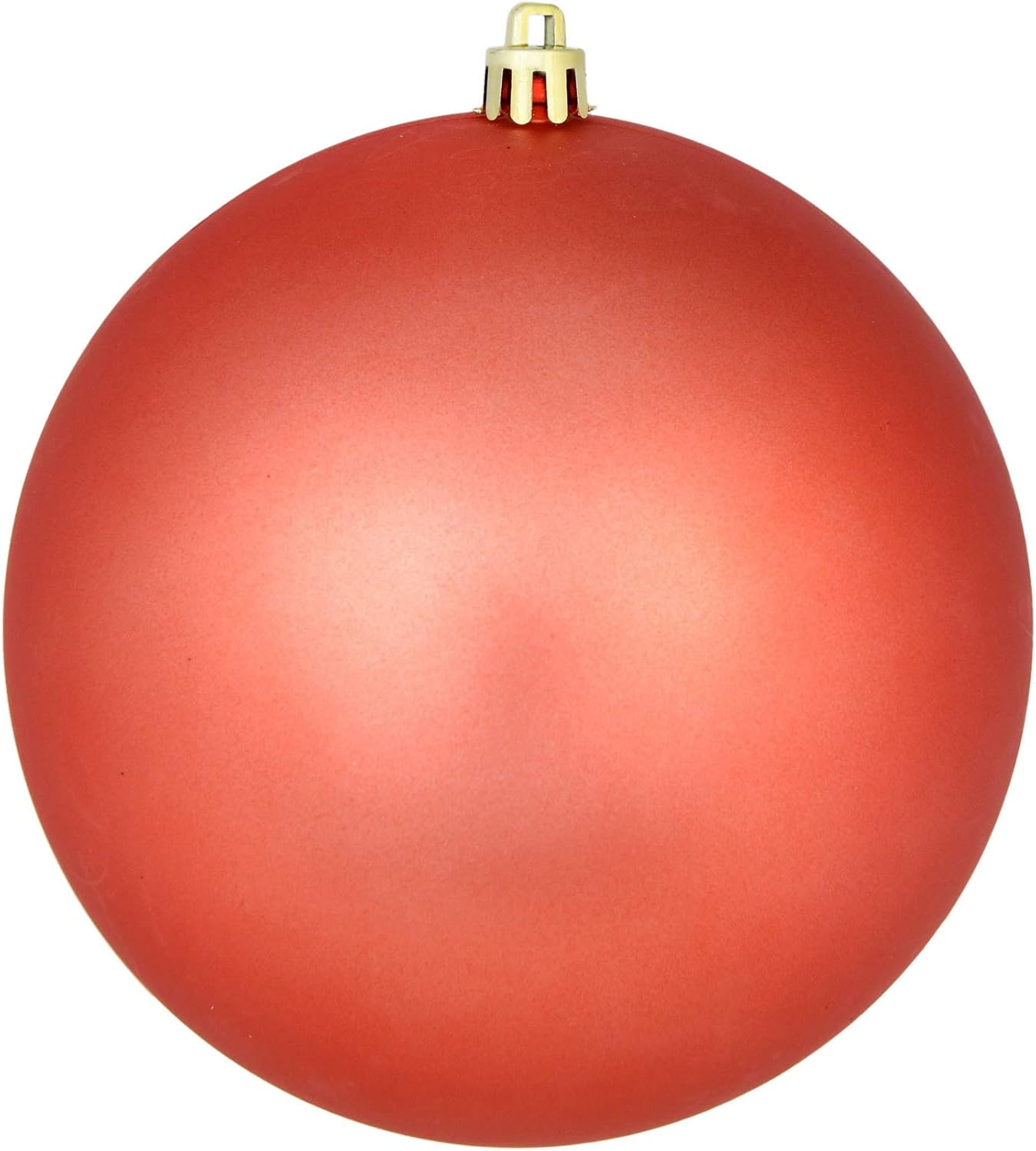 Vickerman 475 Coral Matte Ball Ornament 4Pack
