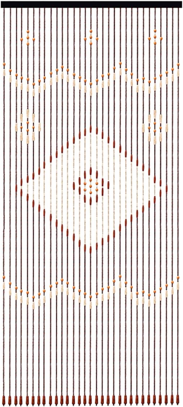 CNCEST Wooden Bead Curtain 31 Lines Panel