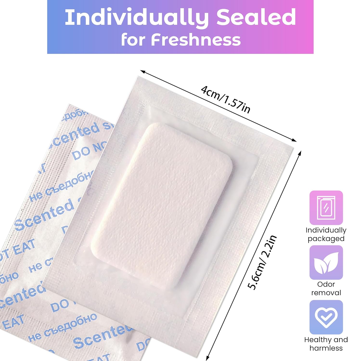 Jasmine Scented Sachets Pack of 10 for Freshness