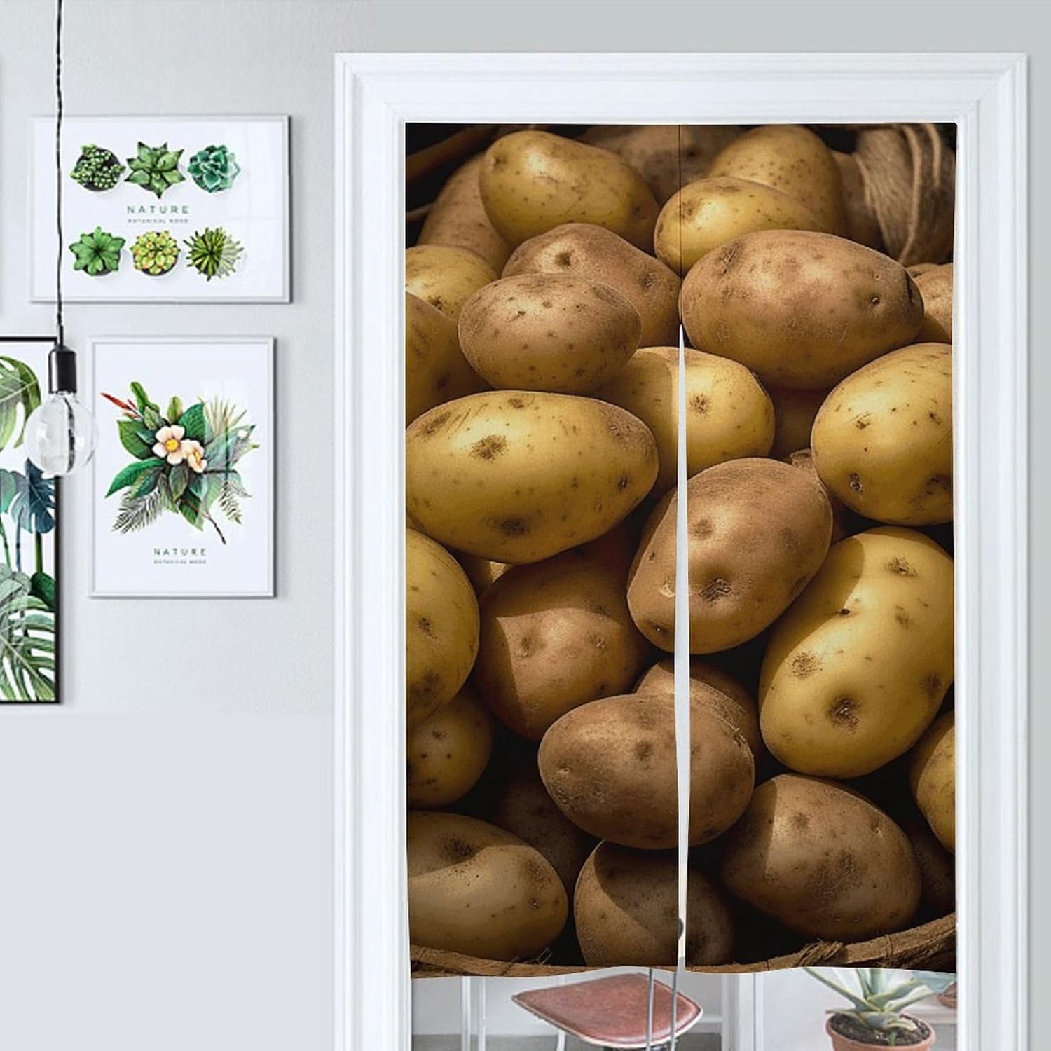 Garden Potatoes Door Cover Curtain 57x17 Inches