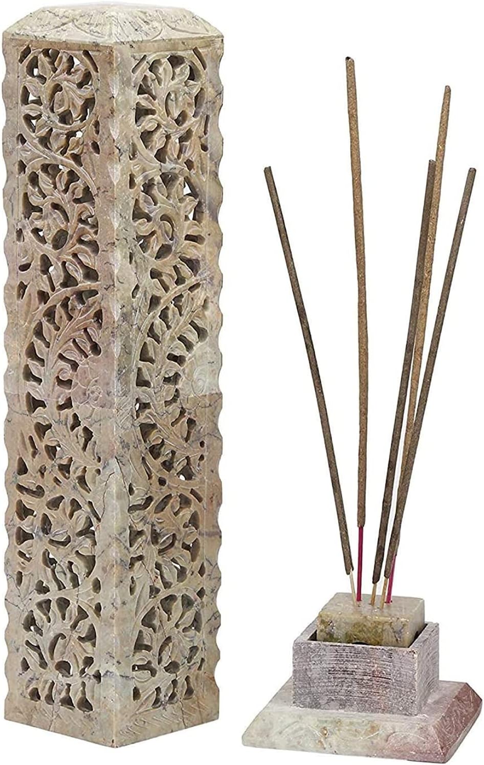 Carry Me Handmade Marble Soapstone Incense Stick Holder