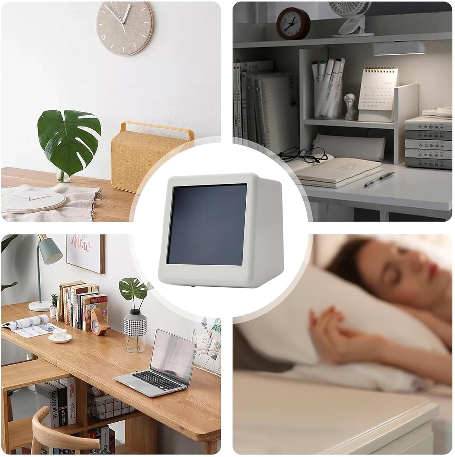 Cute LED Alarm Clock with Smart Weather and WiFi