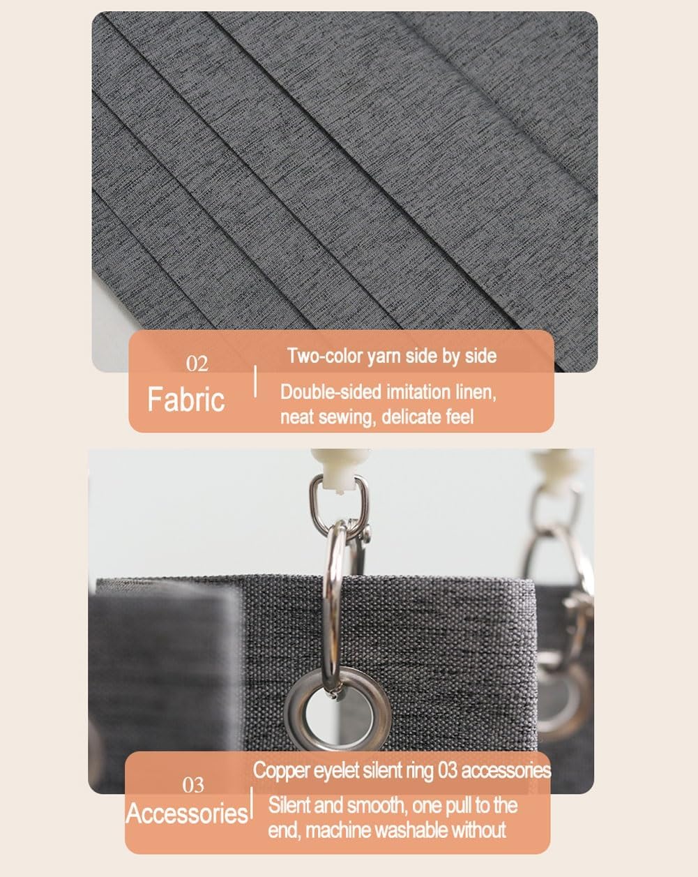 Temporary Door Curtain with Track Rail and Pleated Folding Design