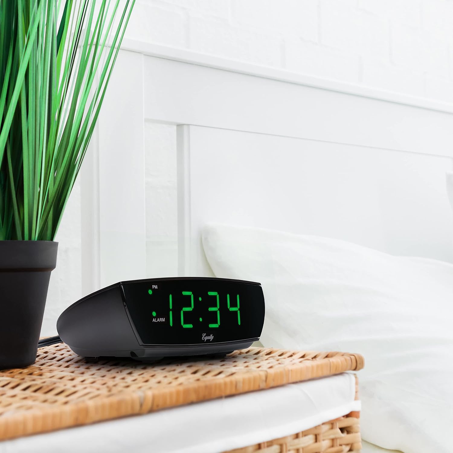 La Crosse Technology Equity 75902 Green LED Digital Alarm Clock