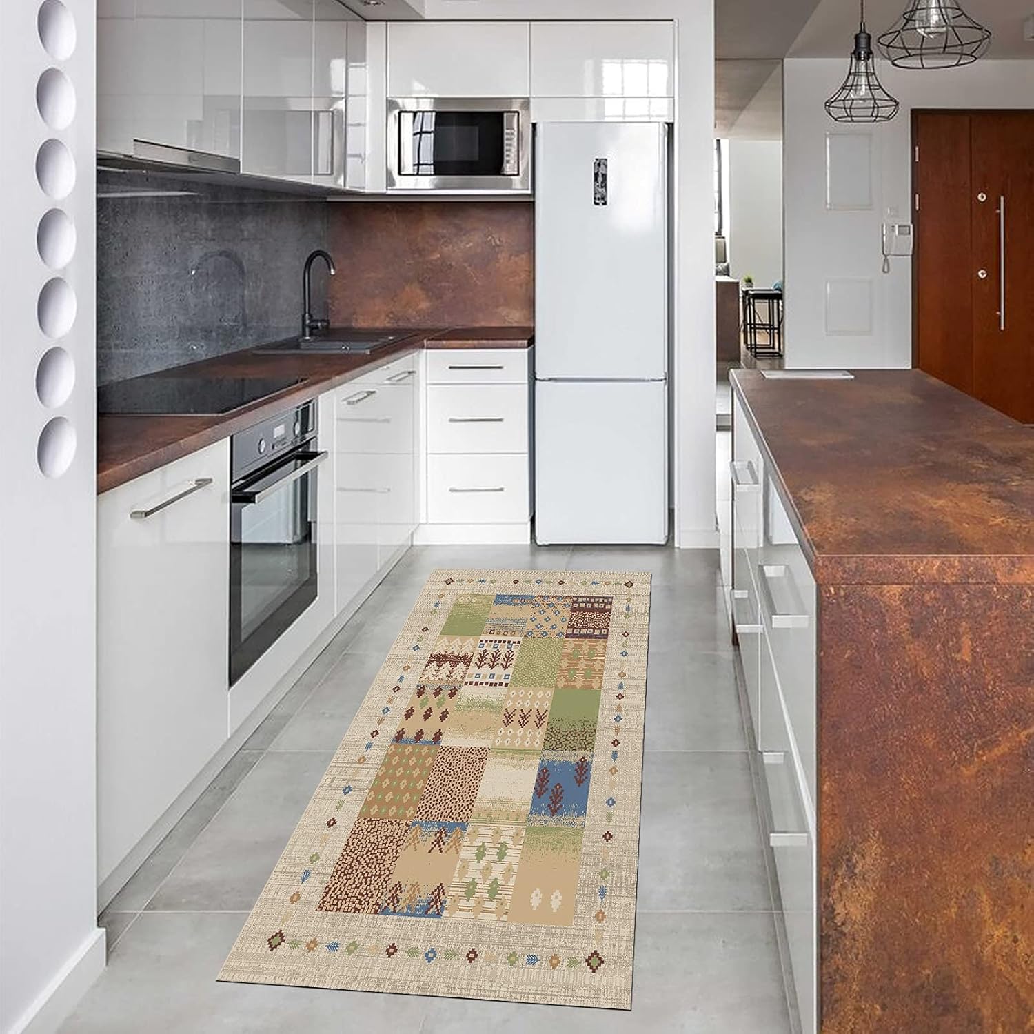 Boho Style Custom Rug Runner for Home Use