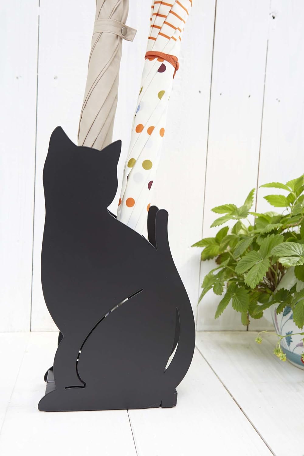 Yamazaki Home Cat Umbrella Stand Black