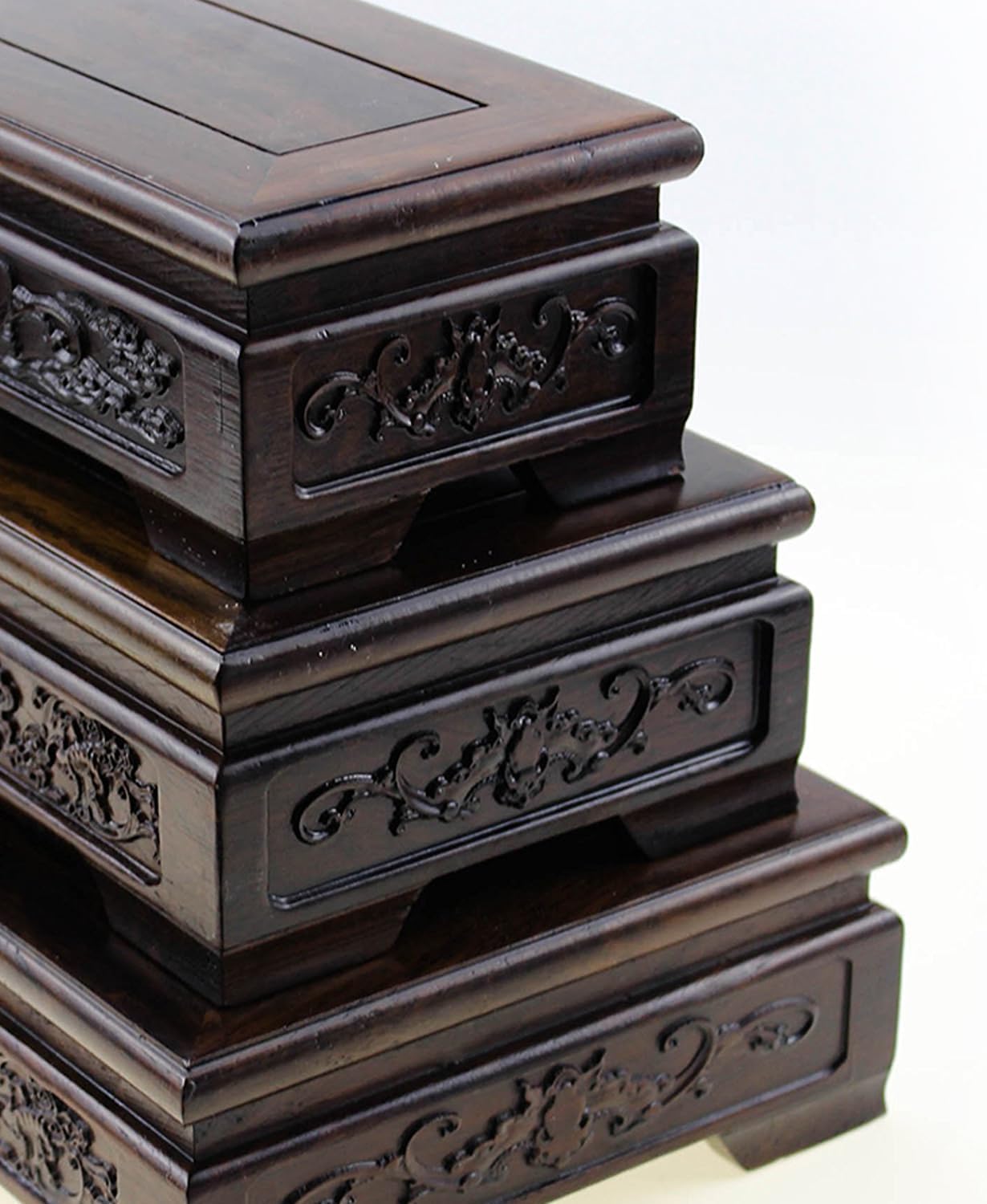 Chinese Rosewood Display Pedestal Stand