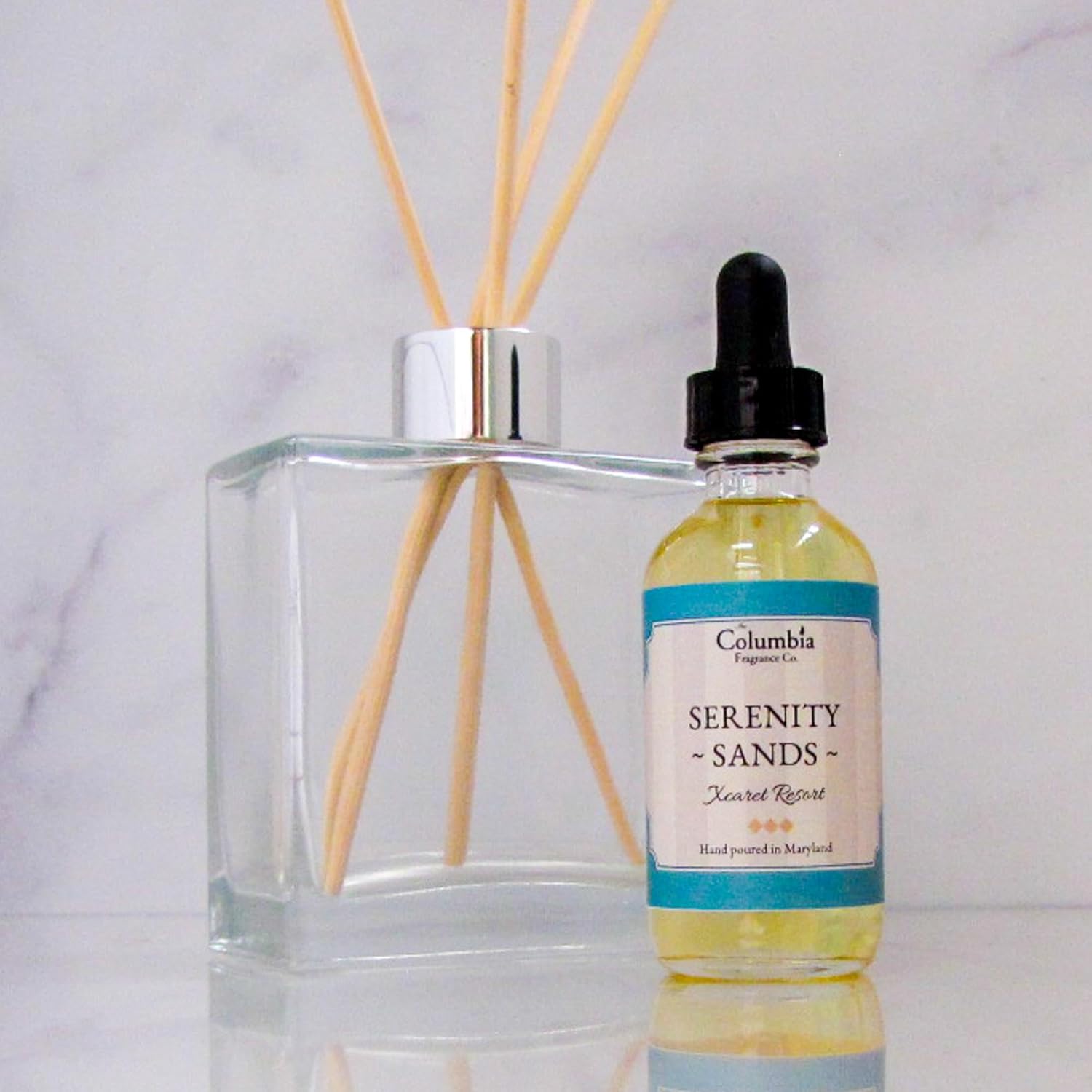 Serenity Sands Reed Diffuser Oil 2oz Luxury Vanilla Sandalwood