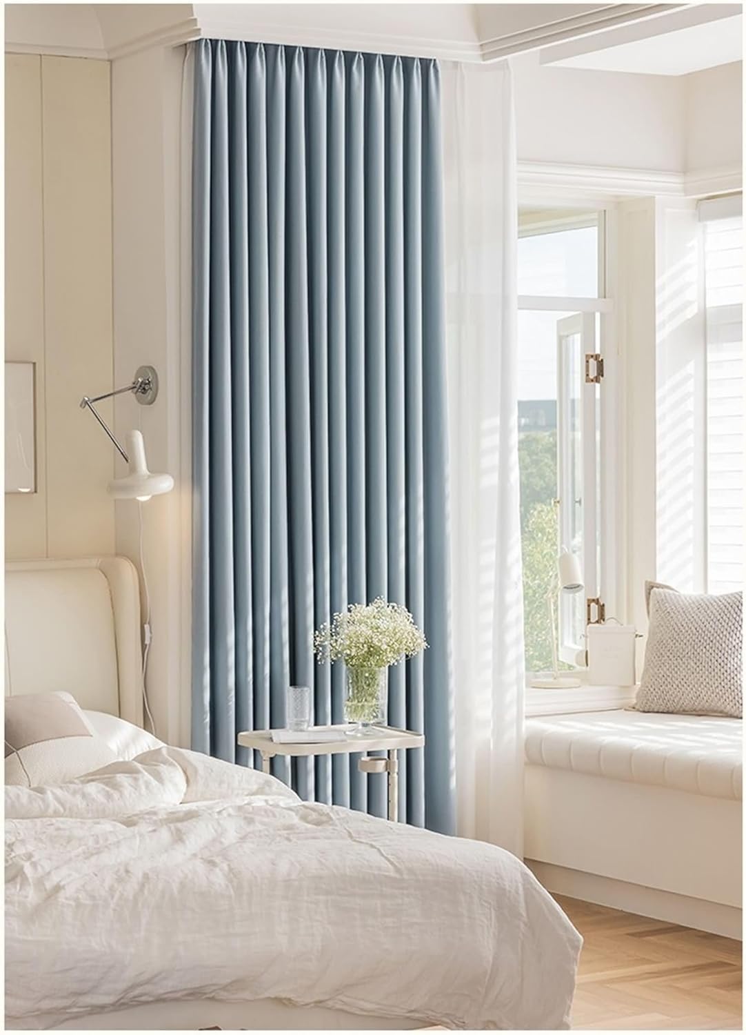 Luxury Black Out Curtains 2 Pack for Bedroom Window