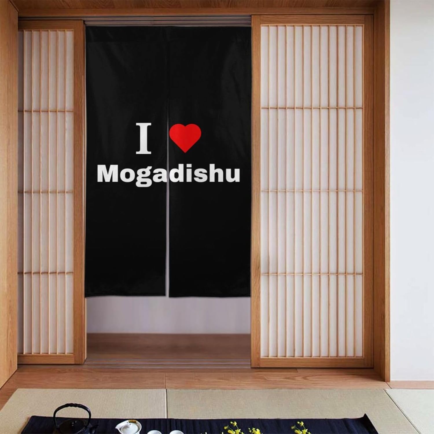 I Love Mogadishu Blackout Curtains 34x56in Doorway Panels