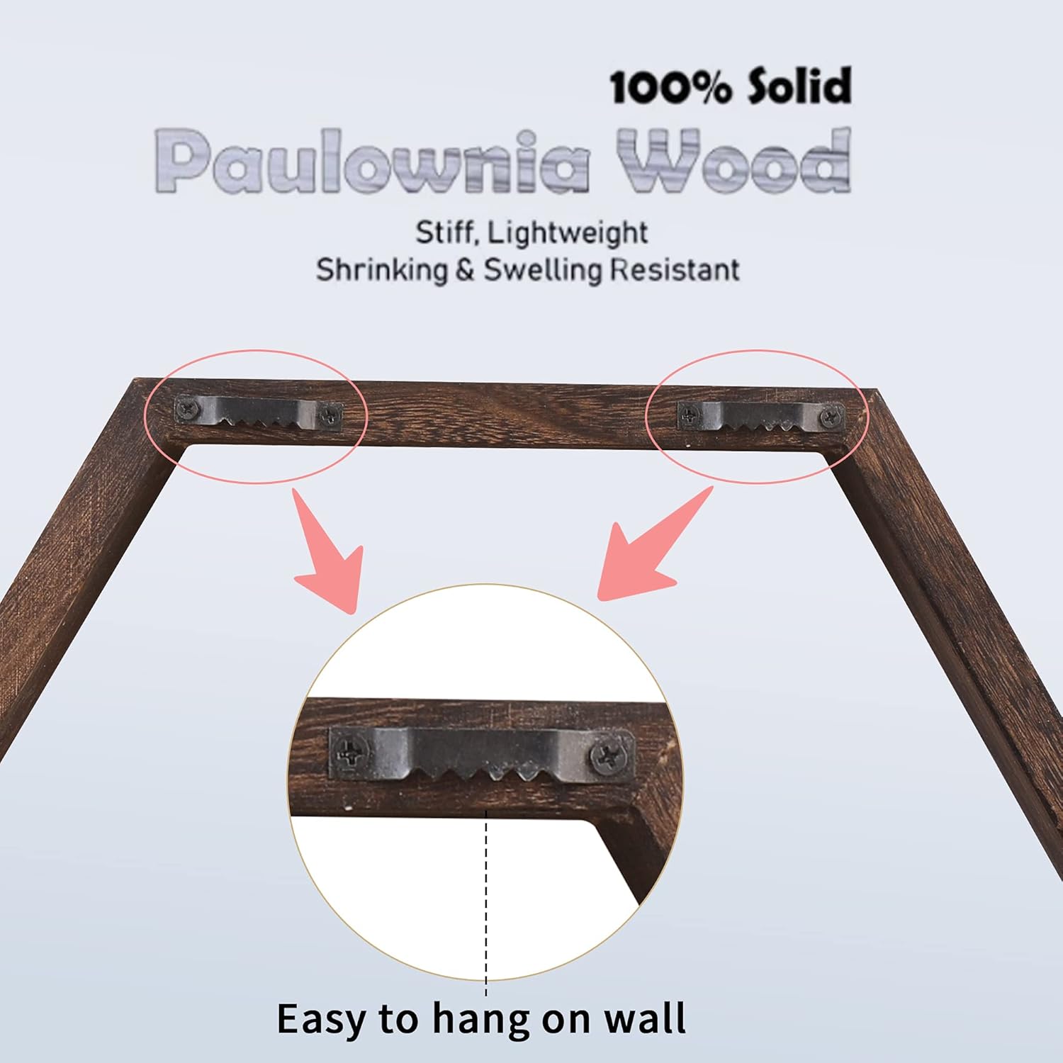 WONFUlity Hexagon Floating Shelf Wall Mount Wood Decor