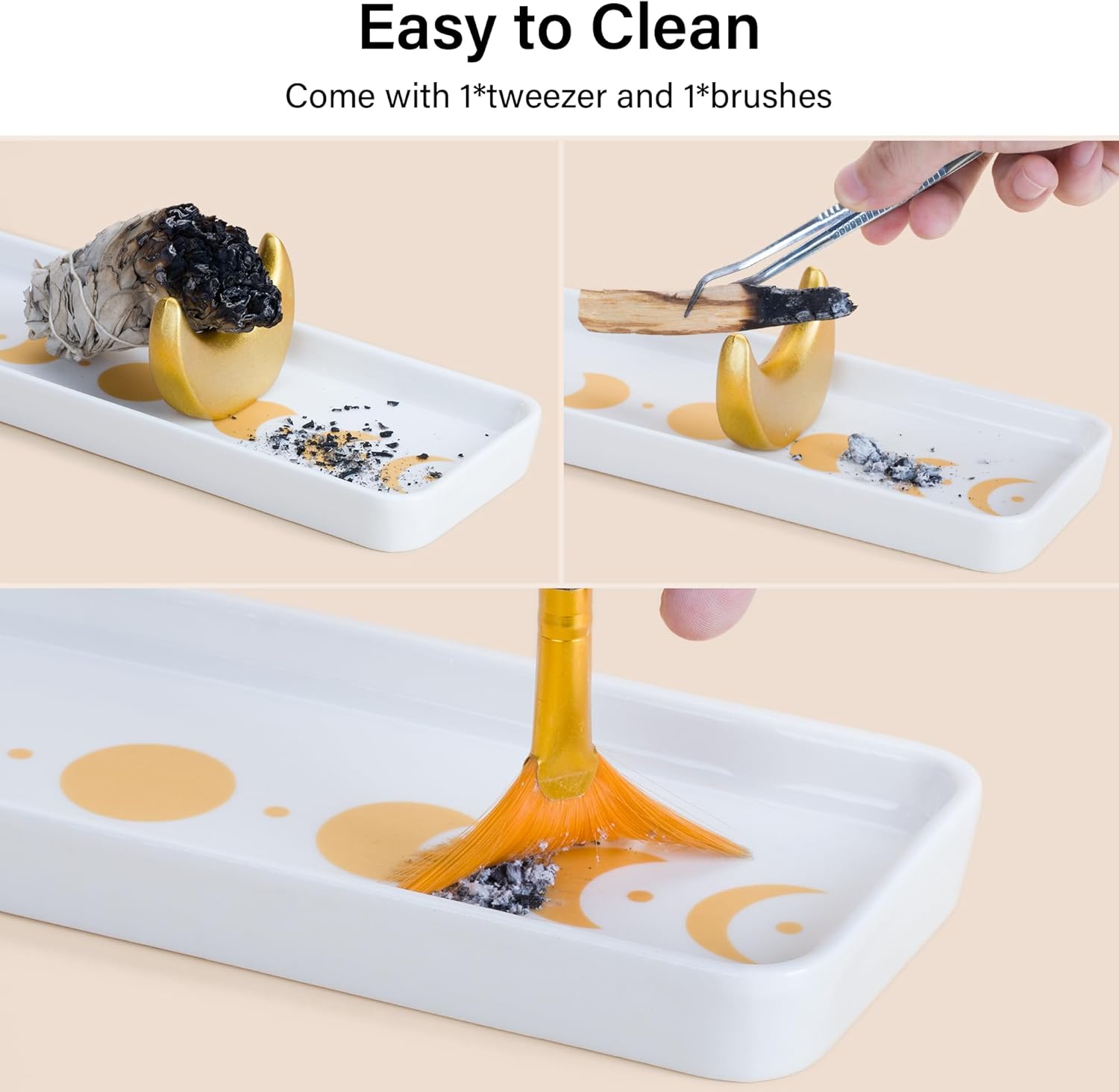 ZenBless Handcrafted Ceramic Incense Holder