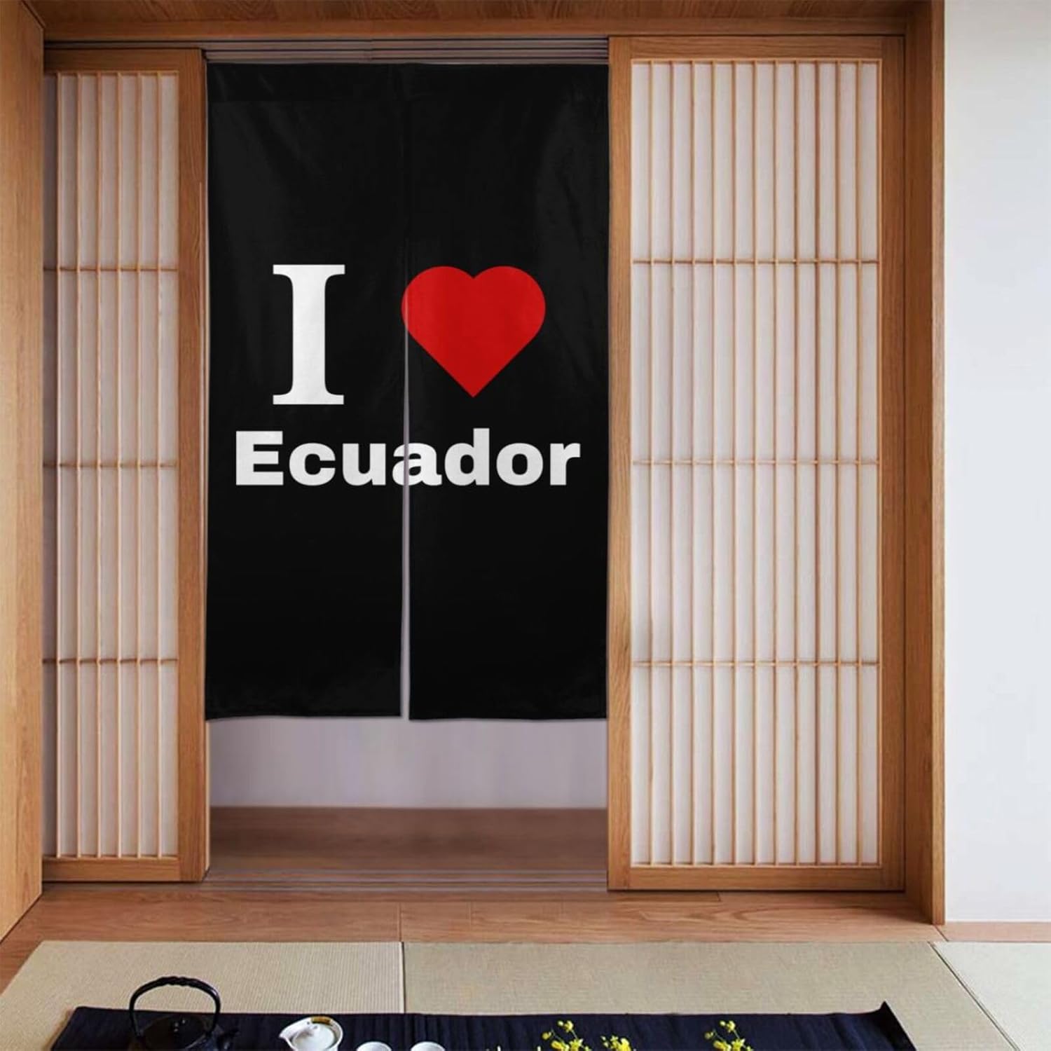 I Love Ecuador Blackout Curtain Panels 34x56in Door Divider