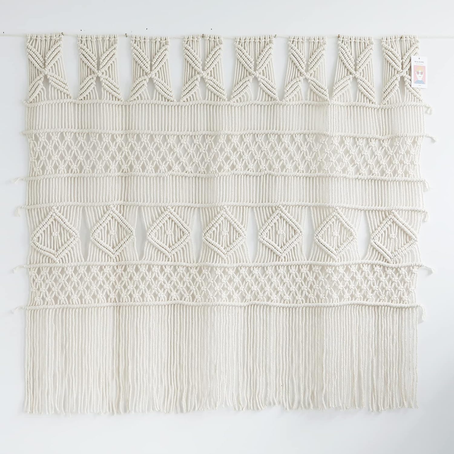 Flber Macrame Wall Hanging Curtains Boho Decor