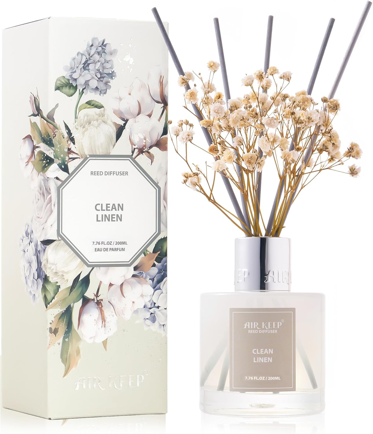 Airkeep Reed Diffuser Set Clean Linen 676 fl oz 1 Pack