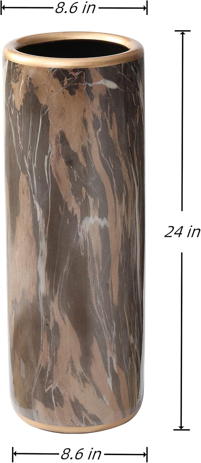 Marble Pattern Umbrella Stand Modern Bucket Design