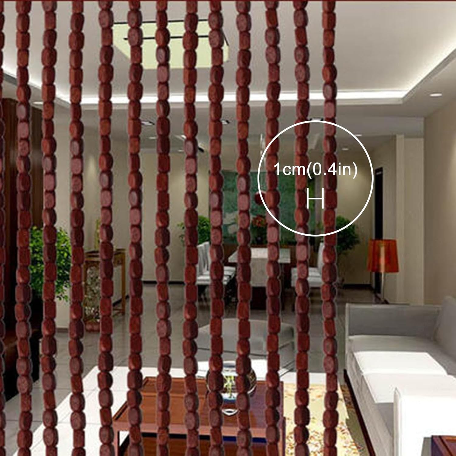 Jolan Bamboo Bead Curtain for Doors and Windows