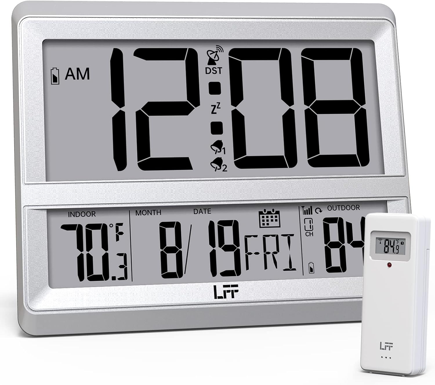 LFF Atomic Clock Large Display Wall Clock