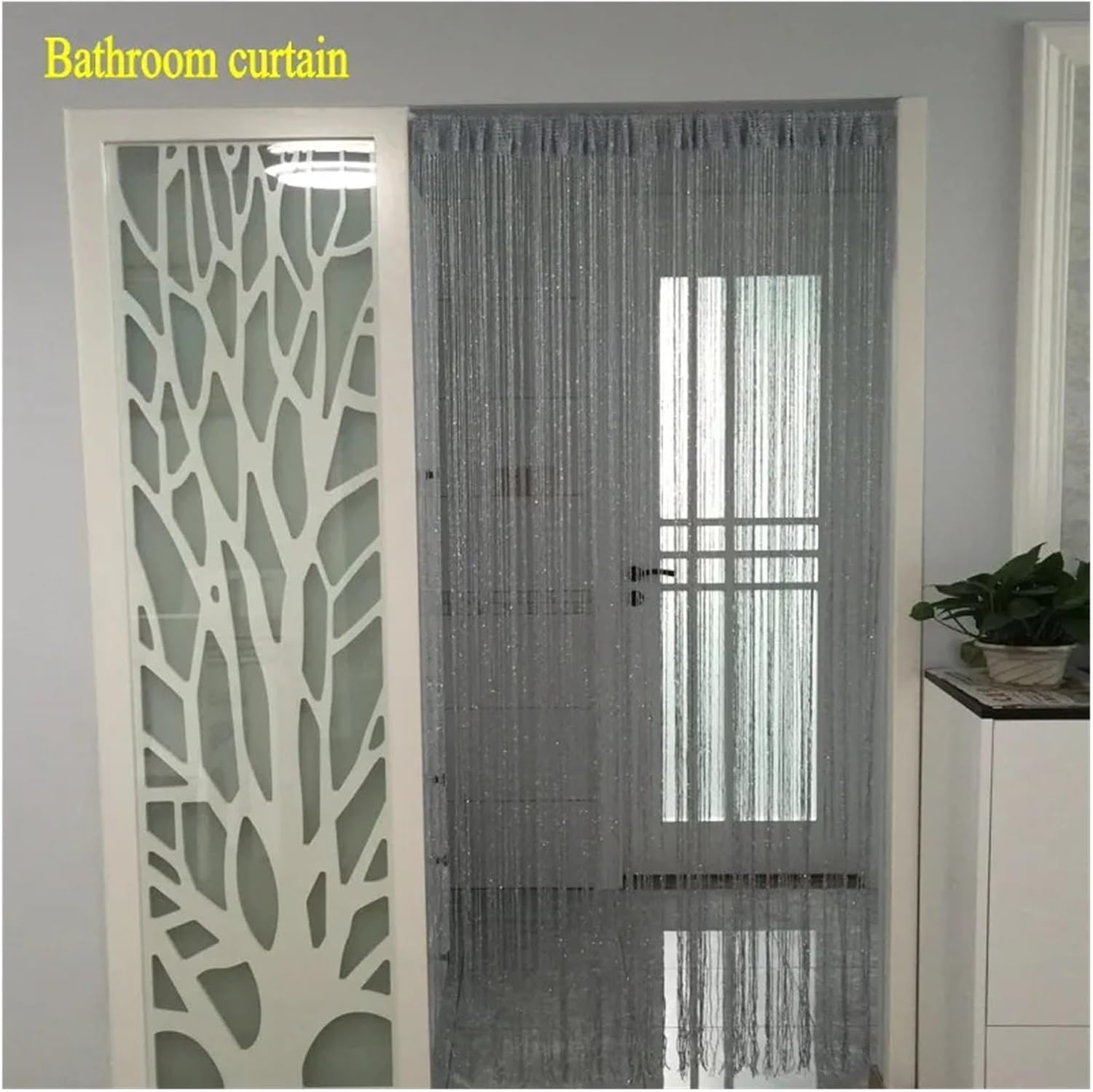 Shiny Tassel String Curtains for Living Room and Room Divider