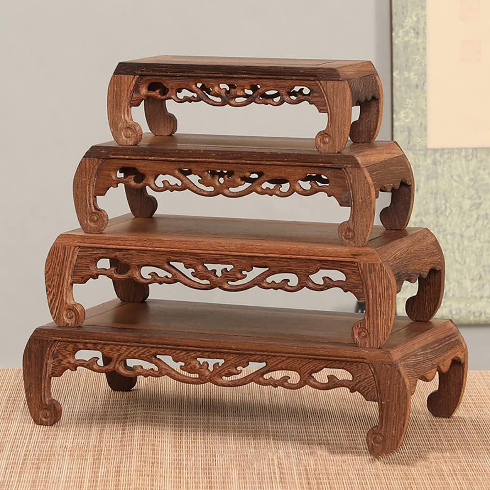 Oriental Chicken Wing Wood Pedestal Stand