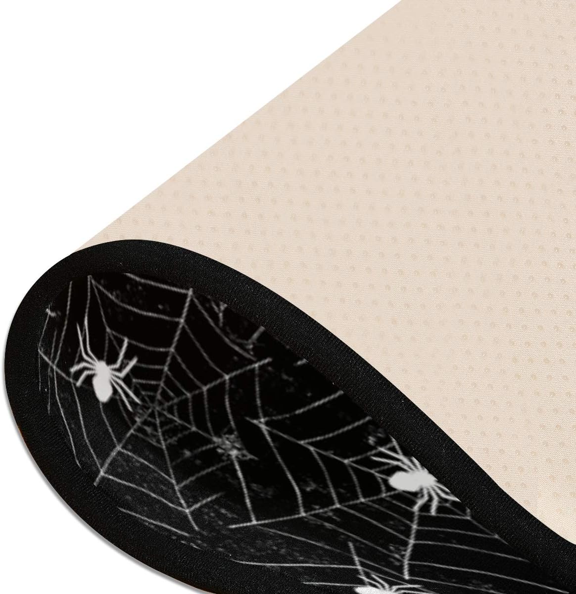 ALAZA Halloween Black and White Grunge Area Rug 72x24 Inches