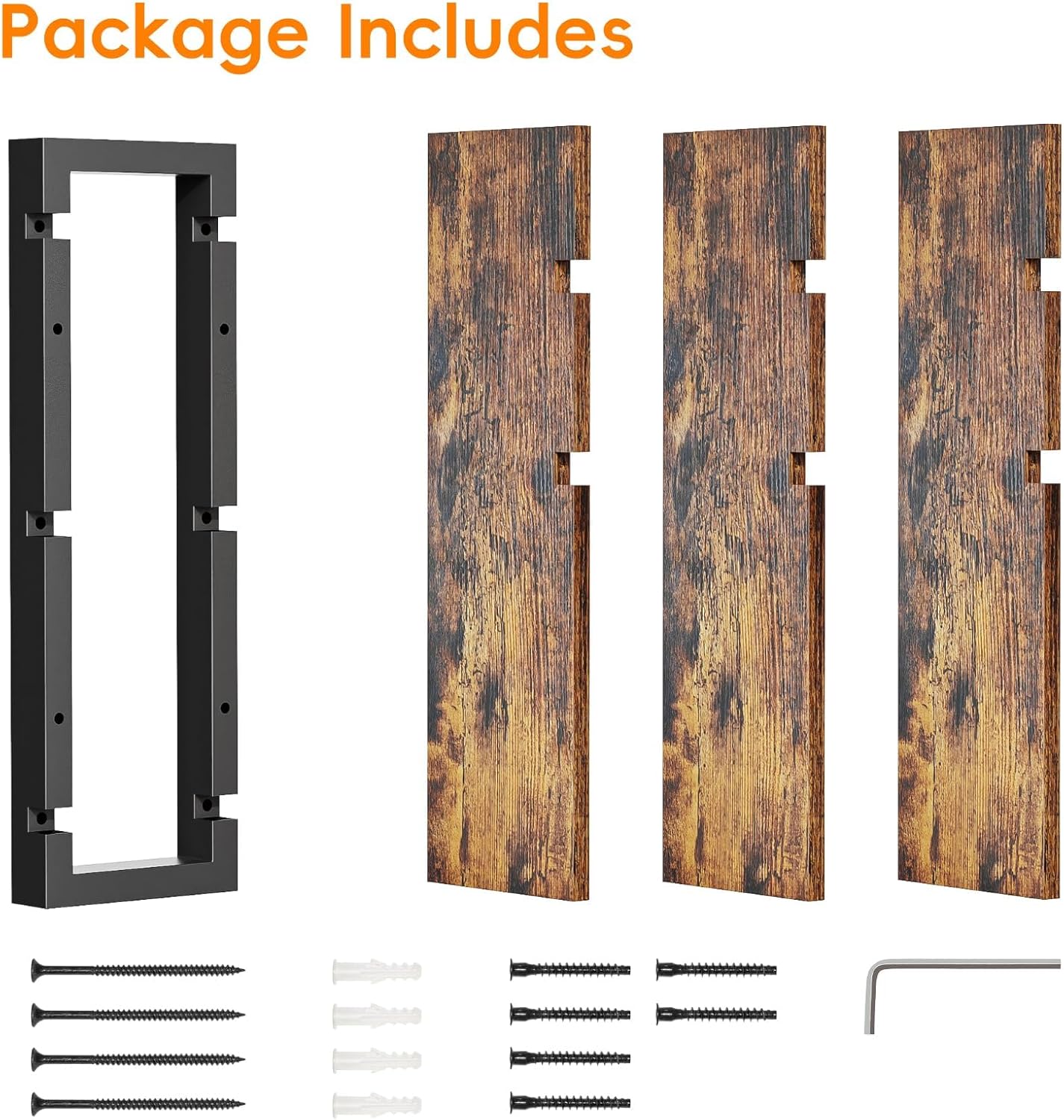 Homode 3 Tier Floating Wall Shelves for Bathroom Bedroom Kitchen
