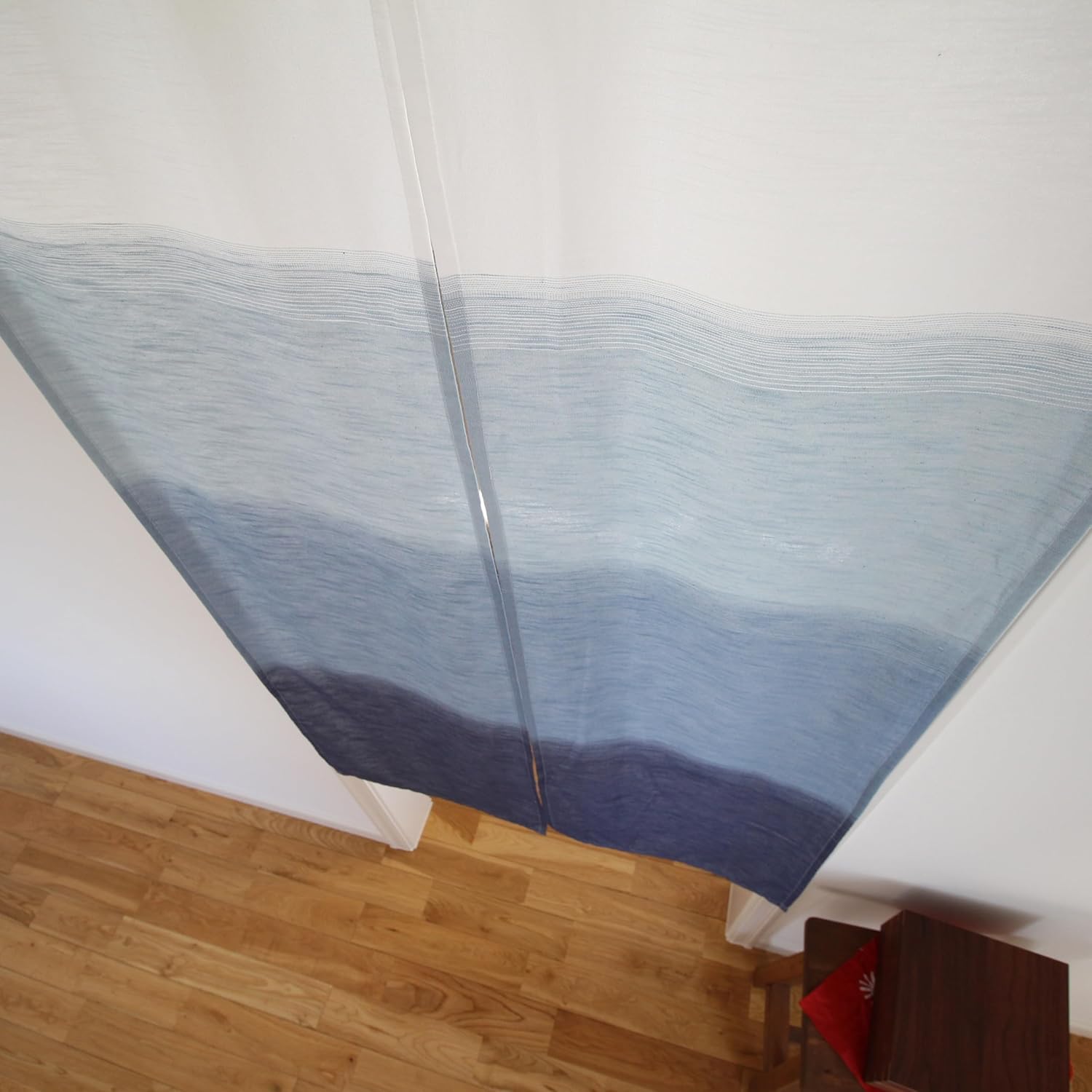 SunnyDayFabric Doorway Curtain Blue