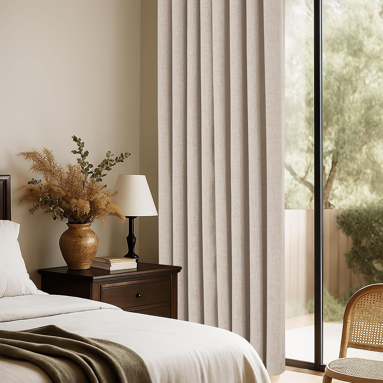 PONY DANCE Blackout Curtains 108 Inches 2 Panels Set
