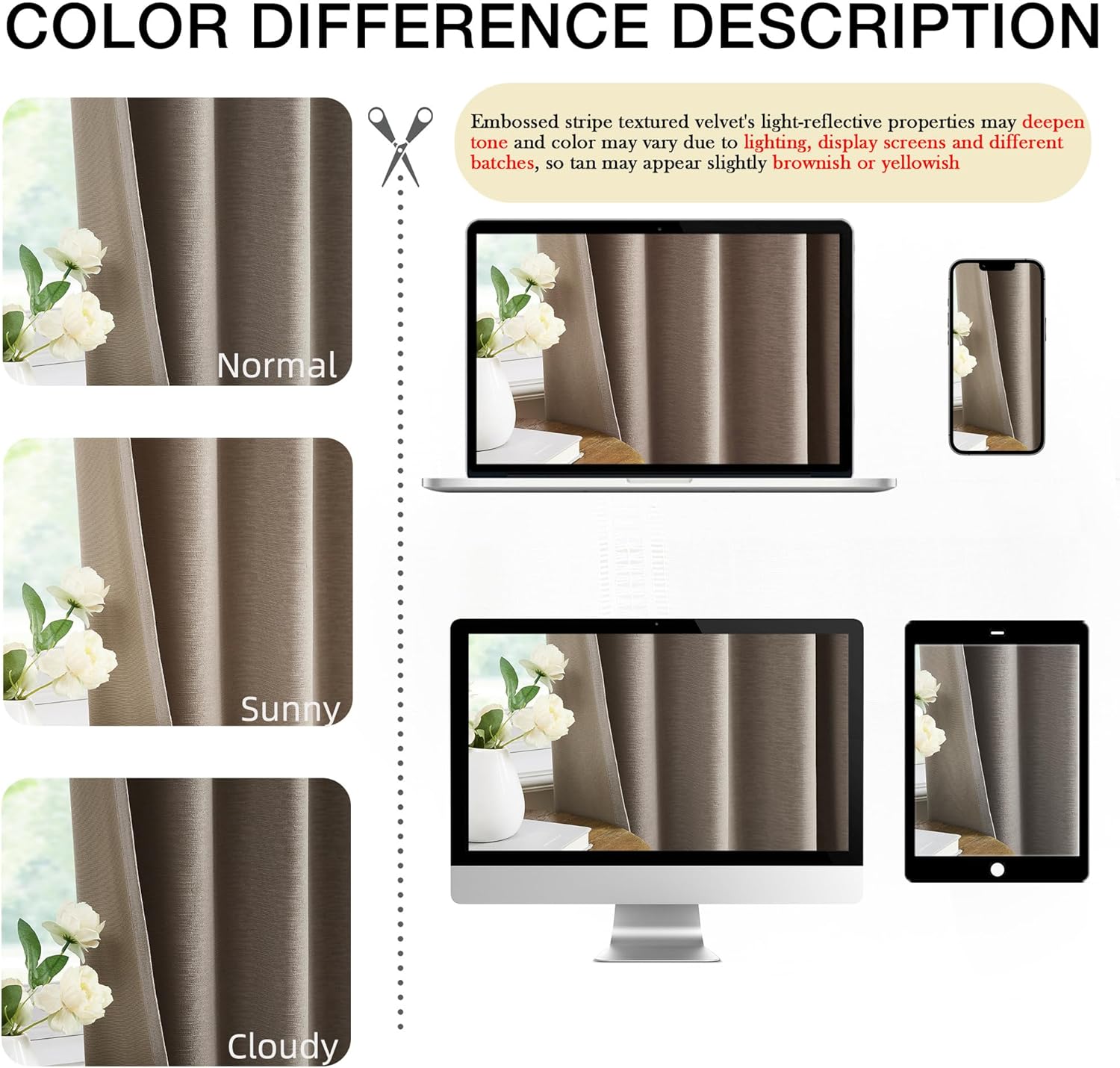Kayne Studio Tan Velvet Pinch Pleated Curtains 95 Inch