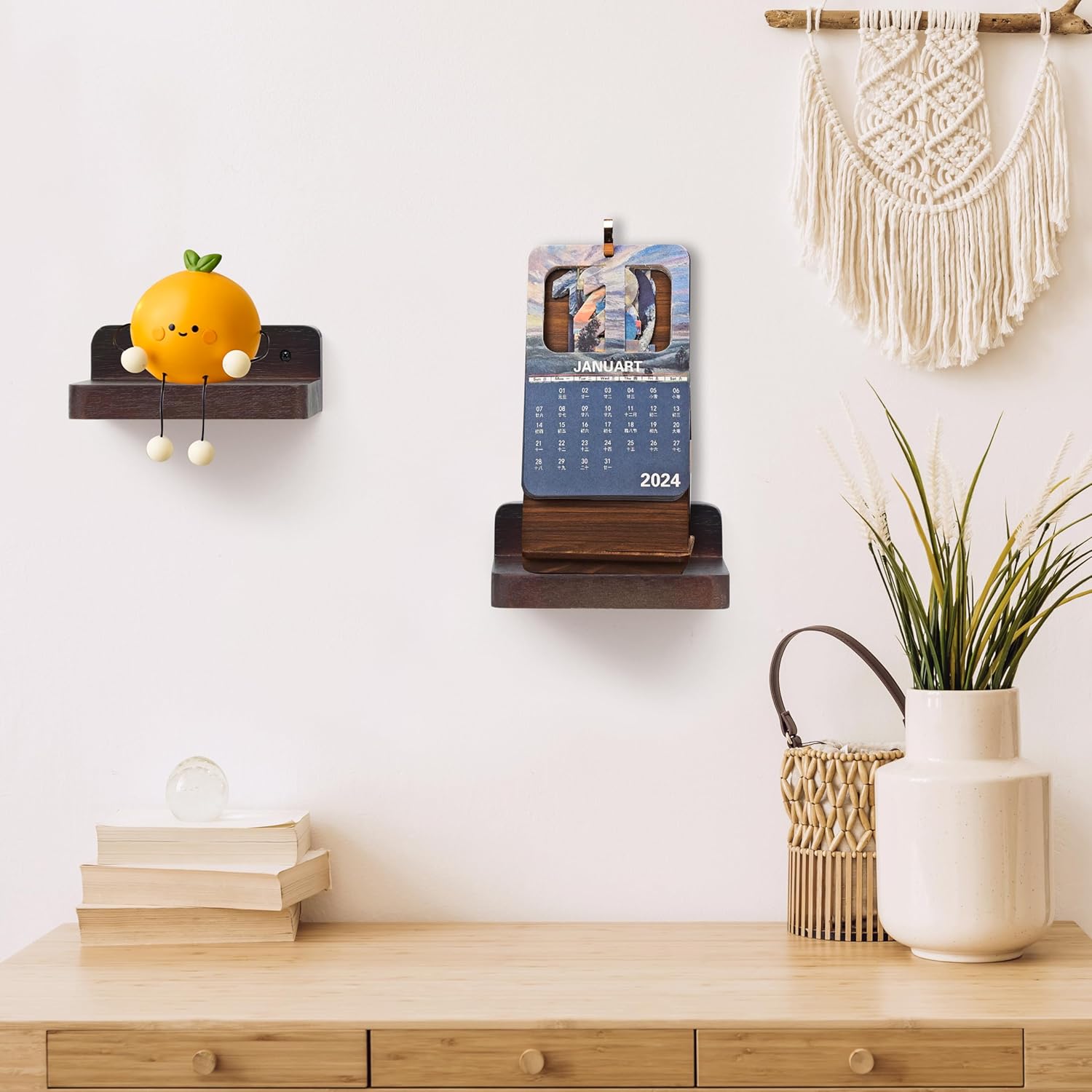 NIUBEST Small Floating Shelf 4x4 Inch Display Ledges